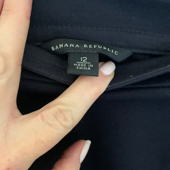 Navy Blue Banana Republic Pencil Skirt - Picture 4 of 5